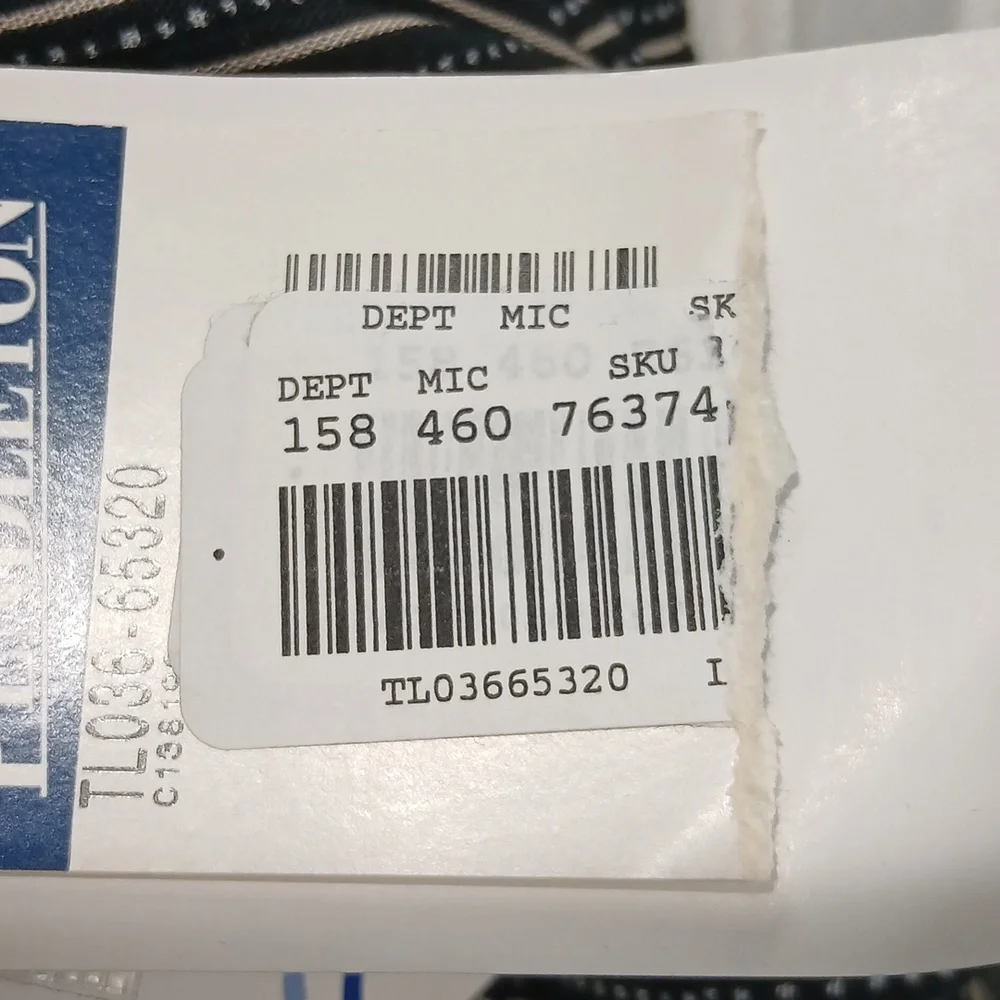 New Pendleton Black & White Striped Reversible Sleeveless Tank Sz L. - Picture 11 of 11